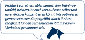 Profitiert von einem ablenkungsfreien Trainingsumfeld, bei dem ihr euch auf euch selbst und euren Körper konzentrieren könnt.